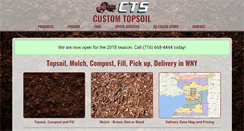 Desktop Screenshot of customtopsoil.com