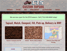 Tablet Screenshot of customtopsoil.com